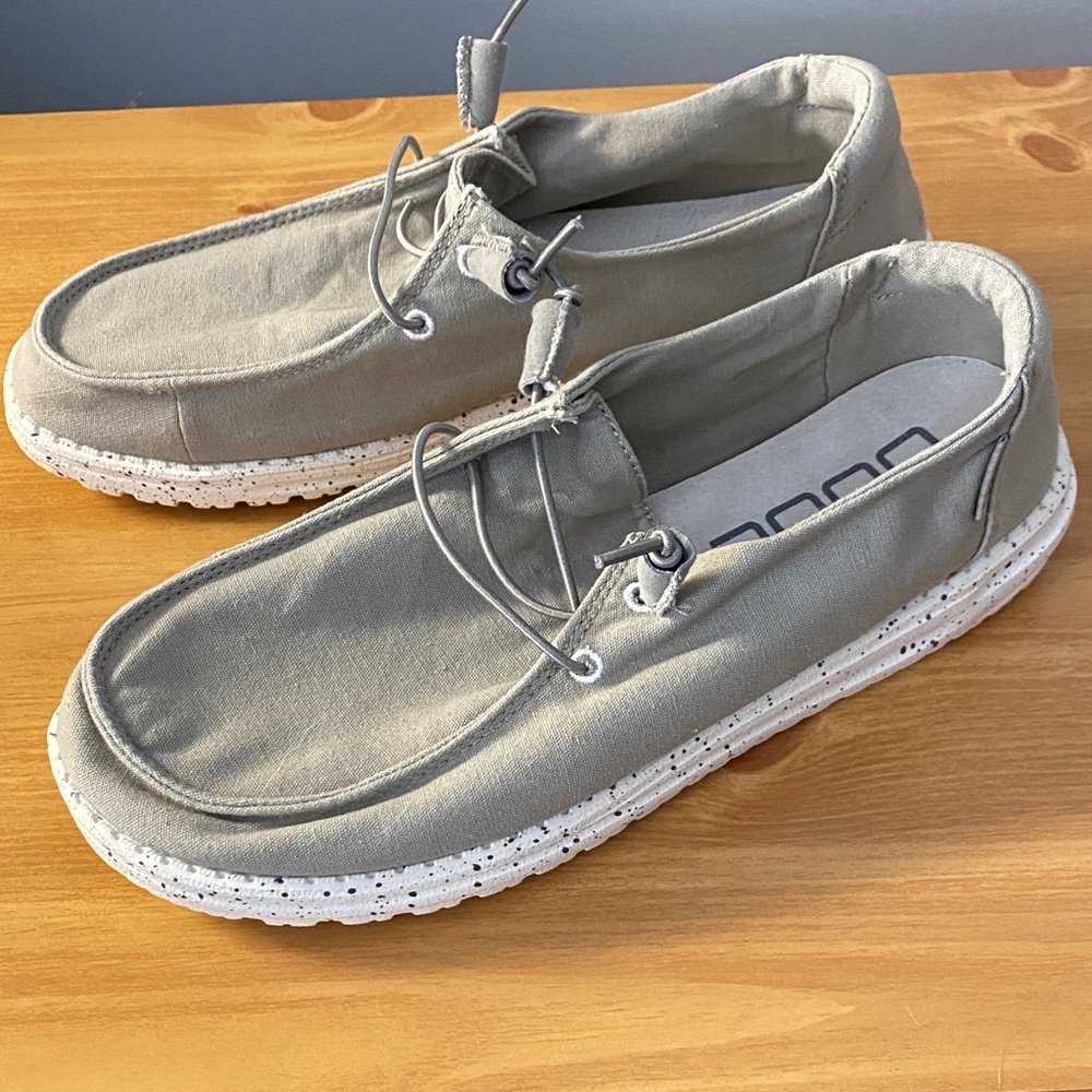 Hey Dude Light Gray Men's Loafers